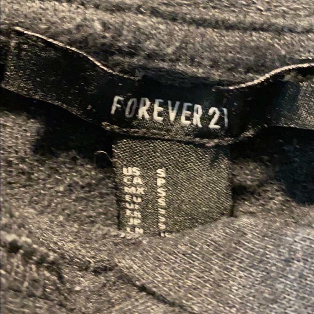 Forever21 Grey Hoodie Women’s Small - Picture 2 of 3